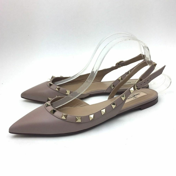 VALENTINO Rockstud Slingback sandals sz 7 - Picture 4 of 13
